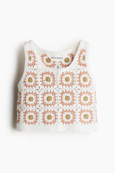 Cotton crochet top