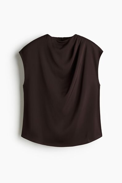 Cap-sleeved blouse