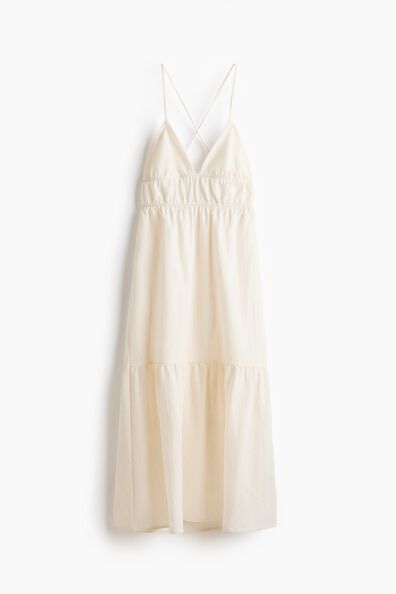 Tiered tie-back dress