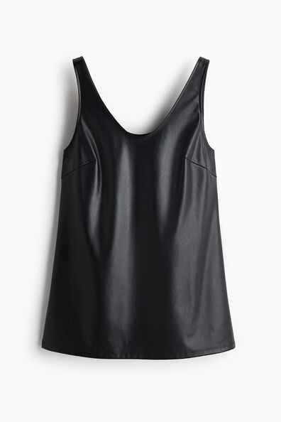 Coated vest top