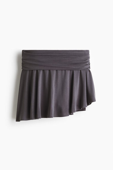 Asymmetric yoga skirt