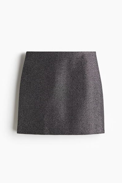 Wool-blend mini skirt