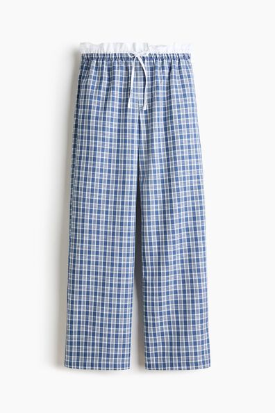 Double-waistband drawstring trousers