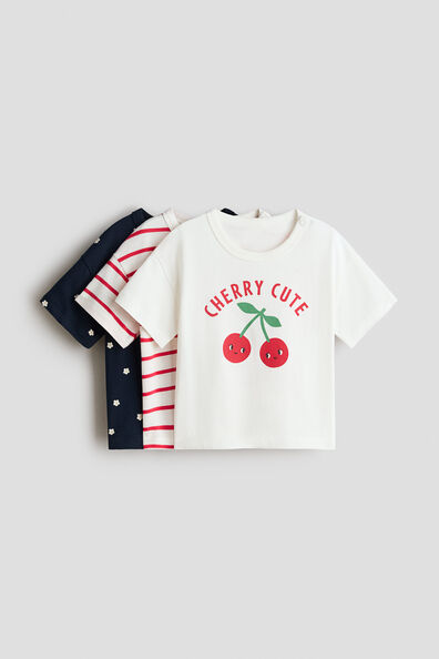 3-pack cotton T-shirts