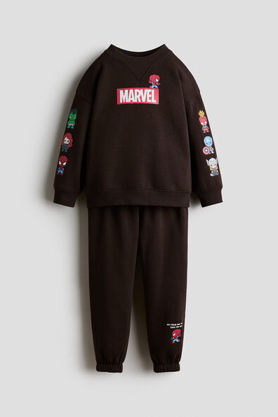 2-piece printed sweatshirt set