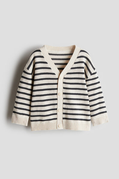 Waffle-knit cardigan