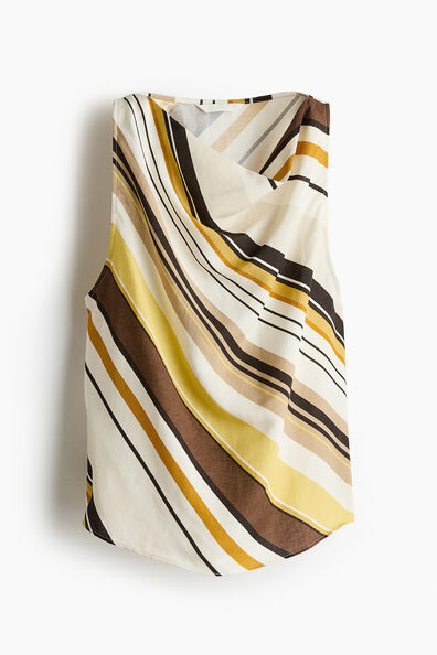 Linen-blend top