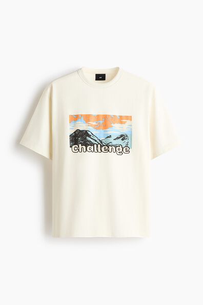 Loose Fit Printed Cotton T-shirt
