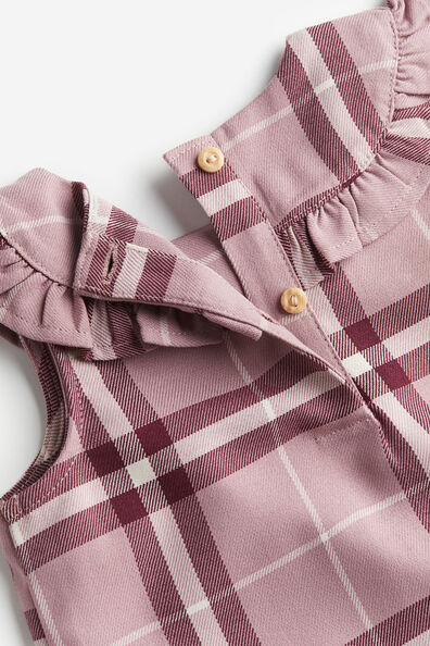 Collared twill dress