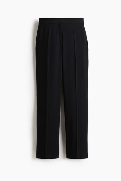 Straight crease-leg trousers