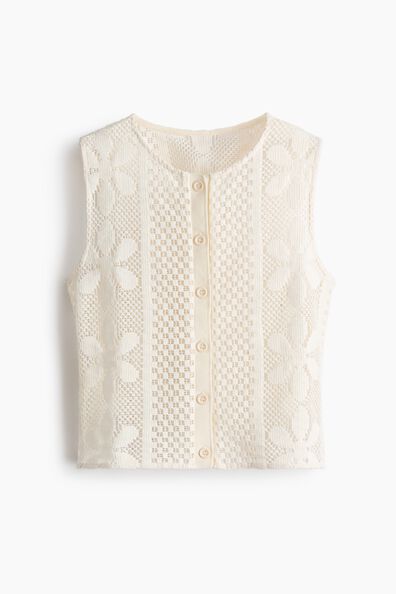 Crochet-look top