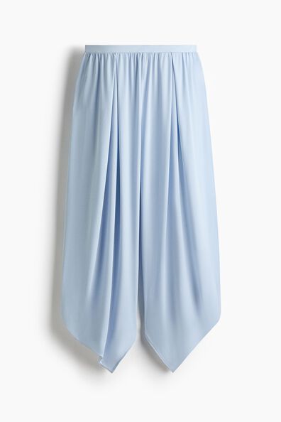 Draped pull-on trousers