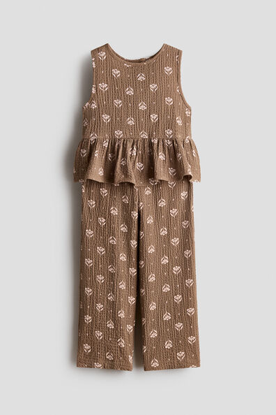 2-piece crinkled jersey set