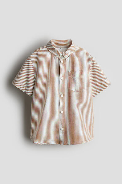 Short-sleeved Oxford shirt