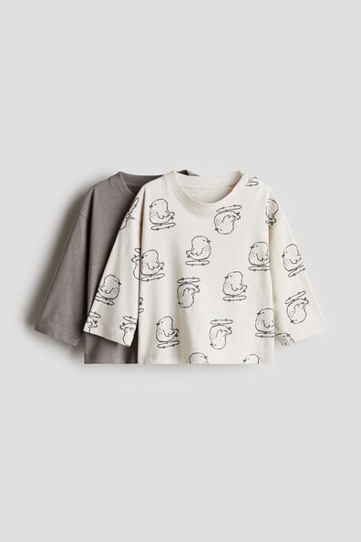 2-pack cotton jersey tops