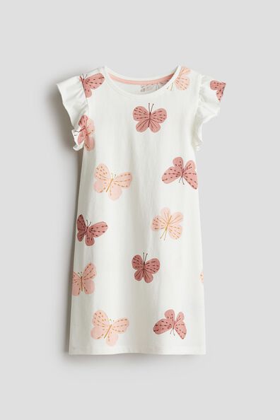 Printed jersey nightdress