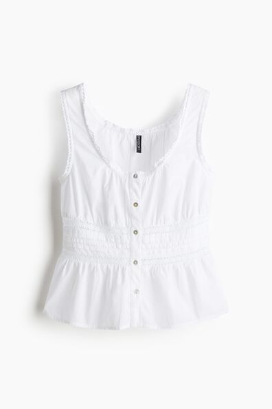 Peplum vest top