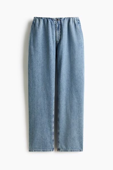 Barrel denim trousers