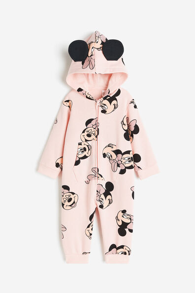 Printed sweatshirt all-in-one suit