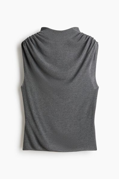 Draped knitted top