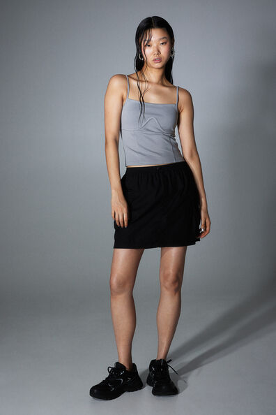 Poplin parachute skirt