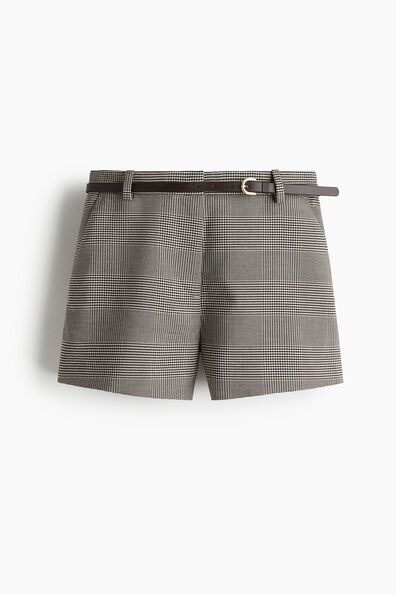 Belted shorts