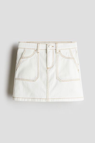 Cotton twill skirt