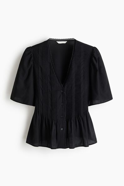 Pintucked blouse