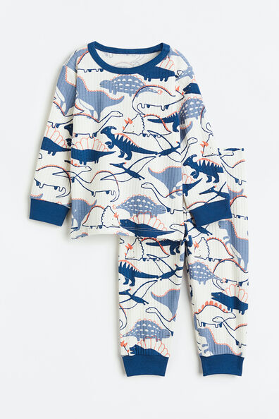 Frilled cotton pyjamas