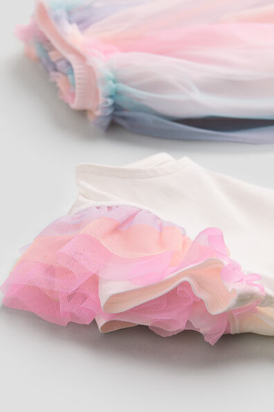 2-piece top and tulle skirt set