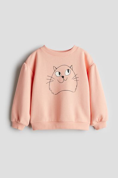 Printed cotton sweatshirt