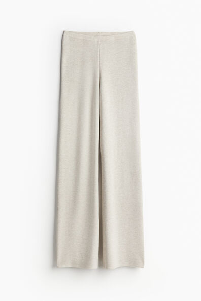 Fine-knit trousers