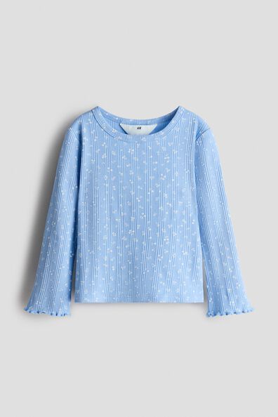 Ribbed jersey top
