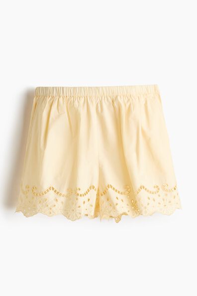 Broderie anglaise cotton shorts