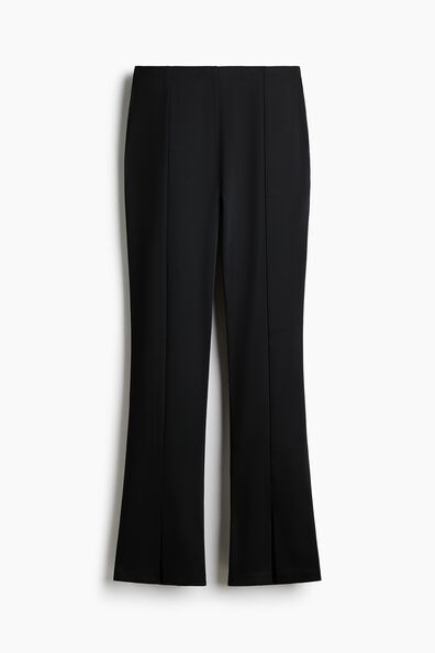 Bootcut satin trousers