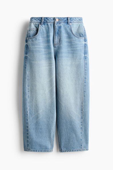 Barrel High Waist Ankle Jeans