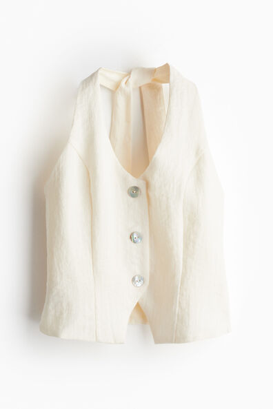 Halterneck suit waistcoat