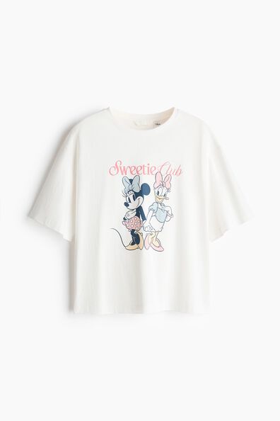 Printed cotton T-shirt