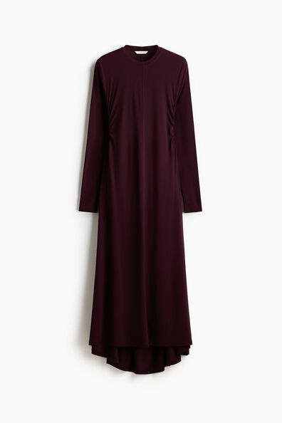 Gathered jersey dress