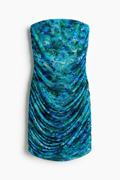 Draped bandeau dress