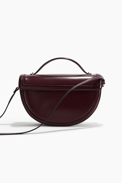 Semicircular crossbody bag