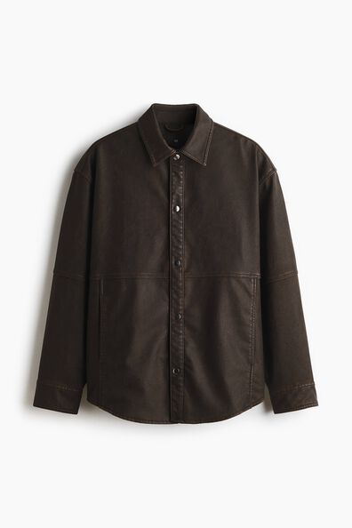 Regular Fit Coated overshirt