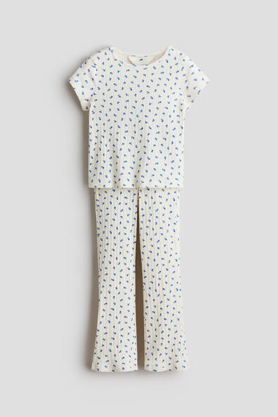 2-piece ribbed cotton set