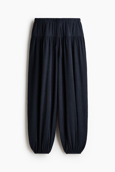 Crinkled balloon trousers