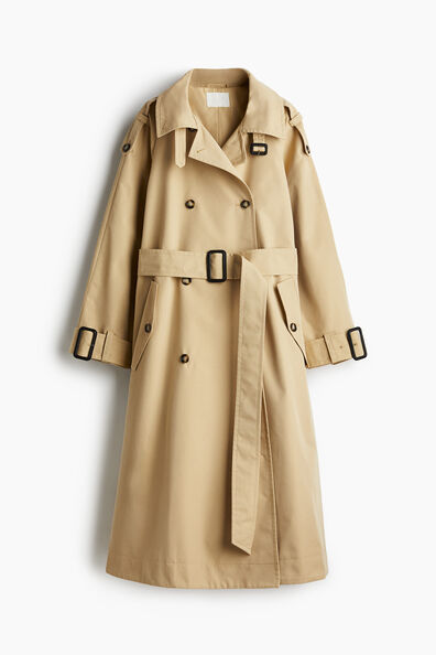 A-line trench coat