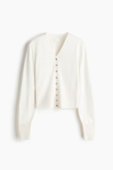 Fine-knit cardigan