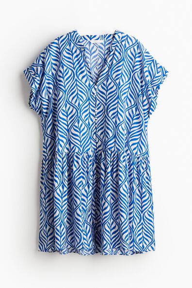 Crinkled tunic dress