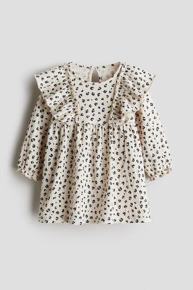 Crinkled cotton dress