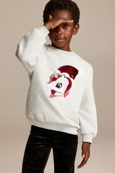 Motif-detail sweatshirt