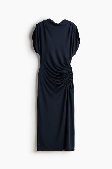 Draped jersey dress